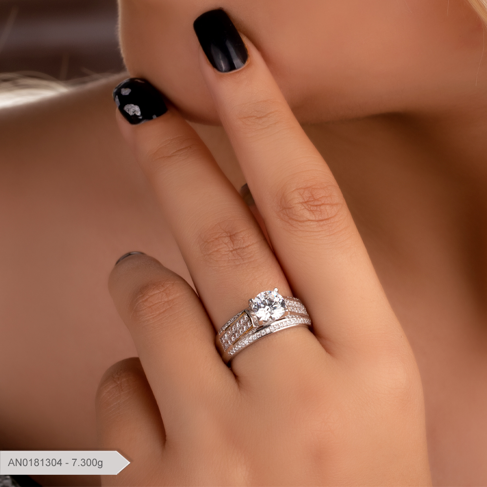 حلقة قاعدة المجوهرات الفاخرة AN0181304